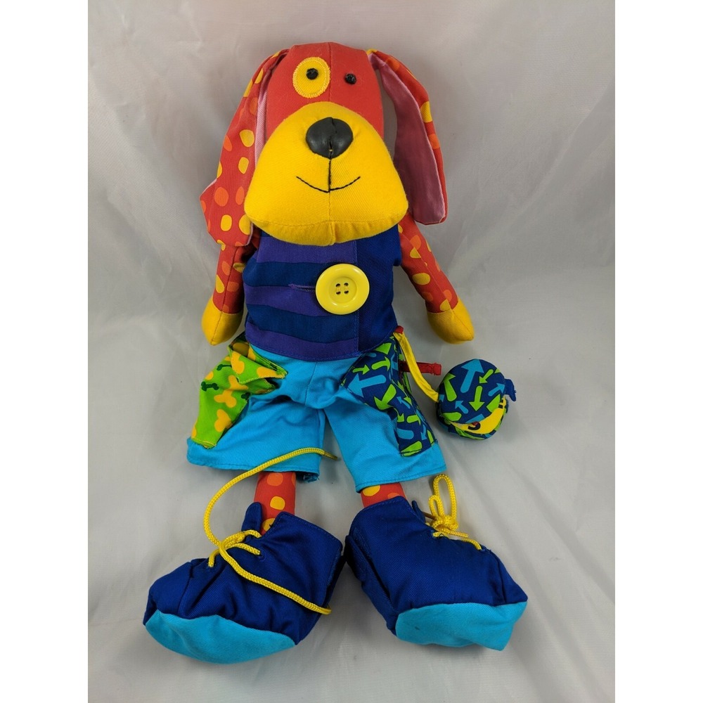 Manhattan Baby Dress Me Dog Plush‎ 17 Inch Teach Stuffed Animal toy